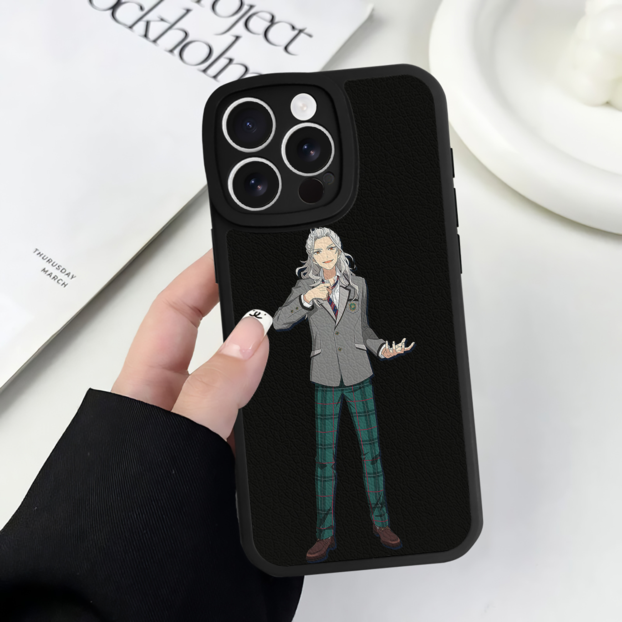 （画像用） あんさんぶるスターズ! Ensemble Stars 【iPhone 16シリーズ対応】シリコンスマホケース（レザー調） 材質：シリコン